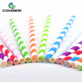 Eco colorful paper straws recycled paper straws custom printing with high quality